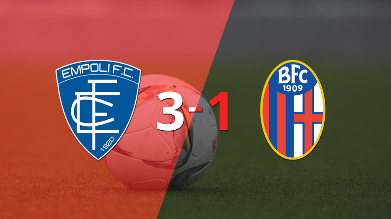 Empoli fue más y venció por 3 a 1 a Bologna