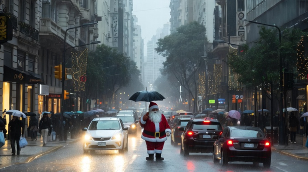Se esperan chaparrones para el 24 de diciembre.&nbsp;