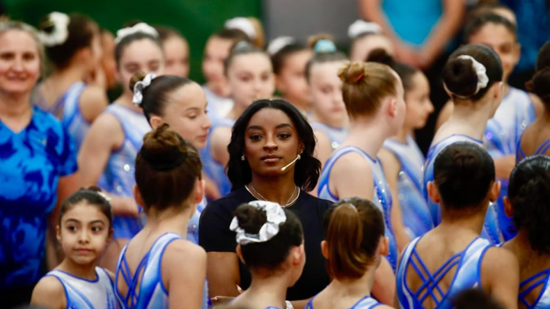 La reina de la gimnasia pasó por Buenos Aires