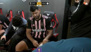 El Kun Agüero sufrió una lesión en la liga que organiza Gerard Piqué&nbsp;