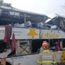 El rodado pertenece a la empresa Estrela Guia Turismo y llevaba a 47 personas.