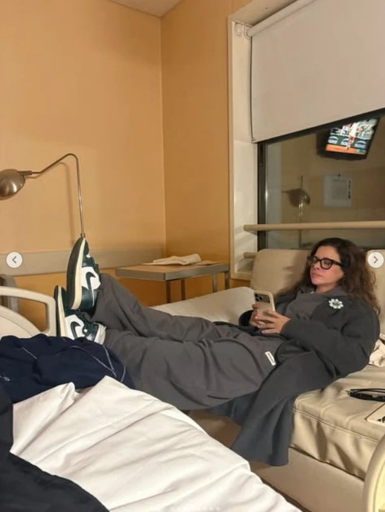 Julieta Ortega acompañó la internación de Rosario.