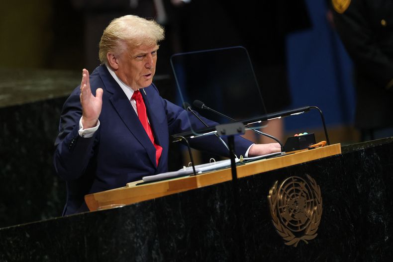 Donald Trumo en la ONU.