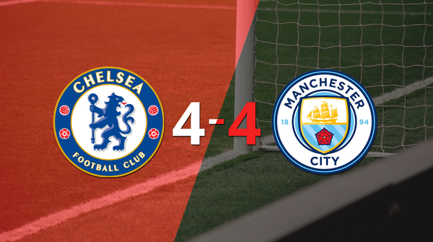 con doblete de erling haaland, manchester city empato con chelsea 4-4
