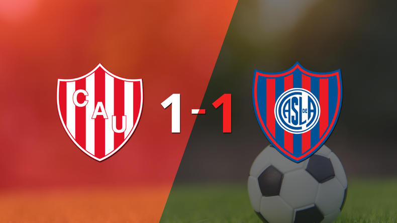 Empate a uno entre Unión y San Lorenzo