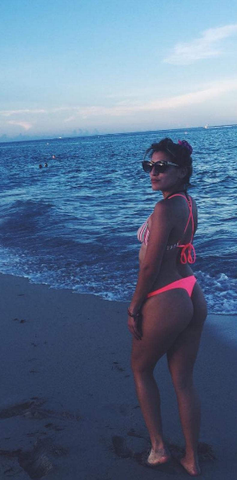 Marian Farjat mostró su ¡lomazo! en las playas de Miami con una llamativa  colaless