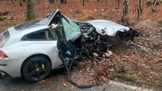 El auto de Michael Antonio quedó destruido. El auto de Michael Antonio quedó destruido.