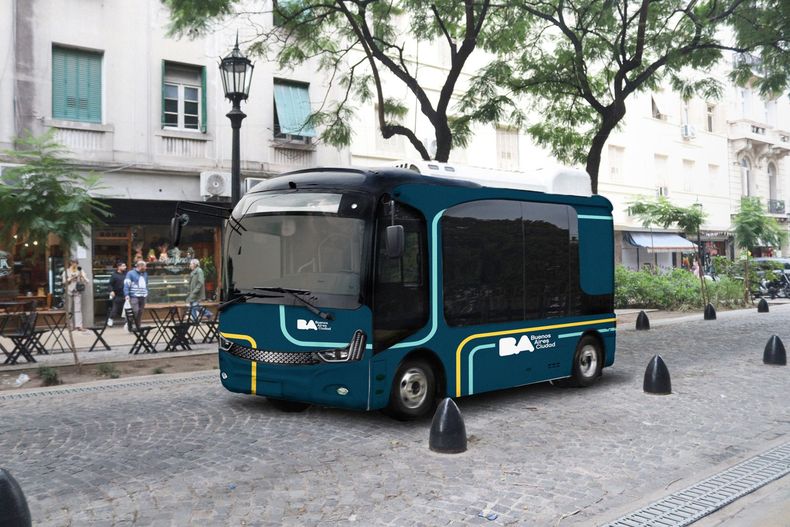 El Gobierno porteño implementó un servicio de colectivos eléctricos en el microcentro.
