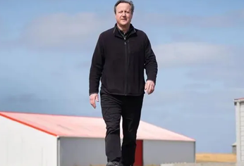 David Cameron en las Islas Malvinas.