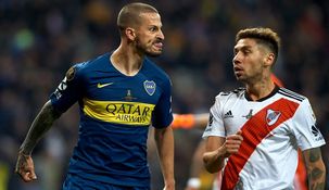 Benedetto marcó el primer gol en la final de la Copa Libertadores 2018 ante River.&nbsp;