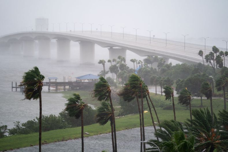 Impactantes imágenes del Huracán Ian en Florida.&nbsp;