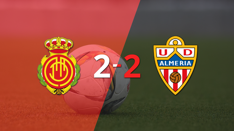 Mallorca y Almería firman un empate en dos