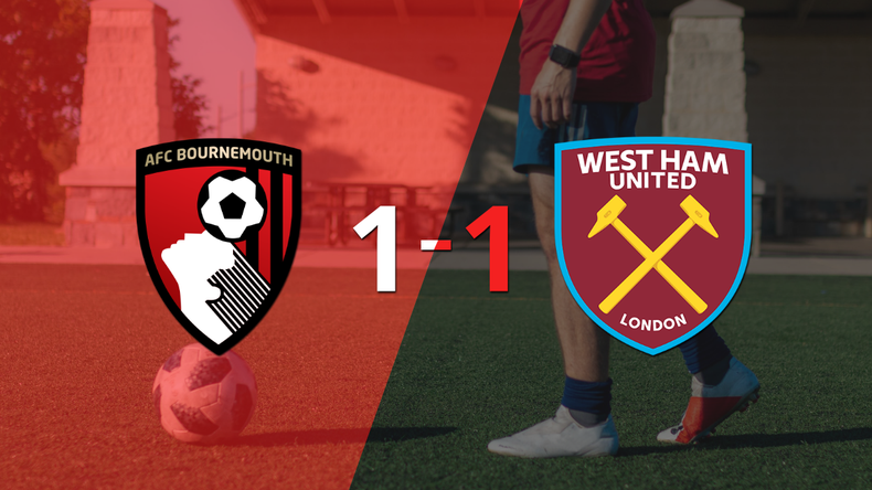 Bournemouth y West Ham United se reparten los puntos y empatan 1-1