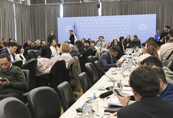 El plenario de comisiones de la Cámara de Diputados para lograr el dictamen de mayoría de los proyectos de morosidad.