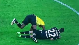 Di María choque. &nbsp;