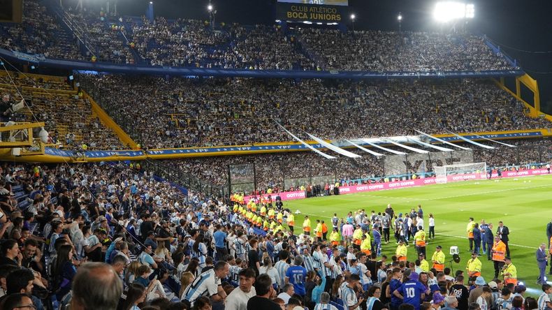 Uruguay le está ganando a Argentina en la Bombonera