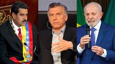 Macri, junto a otros presidentes, apuntó contra Maduro y Lula. Macri, junto a otros presidentes, apuntó contra Maduro y Lula.