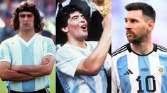 Kempes, Maradona y Messi son tres referentes de la Albiceleste. Kempes, Maradona y Messi son tres referentes de la Albiceleste.