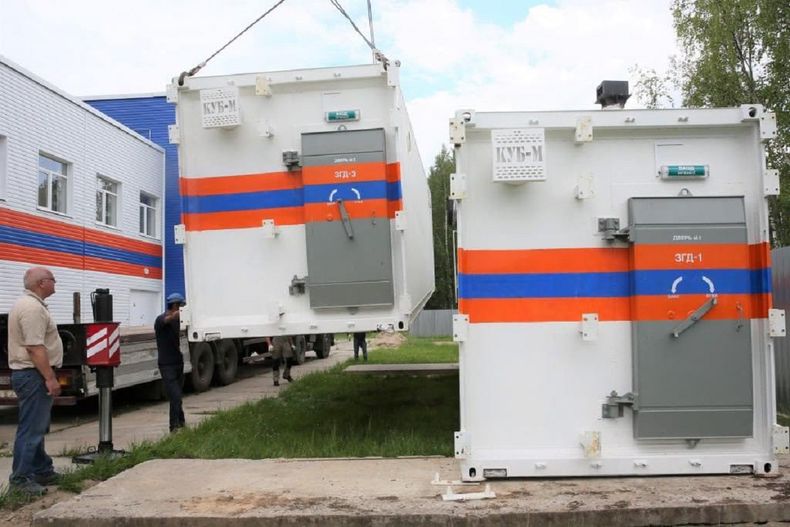 Los refugios antiaéreos KUB-M. Los refugios antiaéreos KUB-M.
