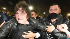 La imagen fue captada en el cierre de un acto en el parque OHiggins de la ciudad de Mendoza.