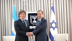 Milei durante se última visita a Israel.