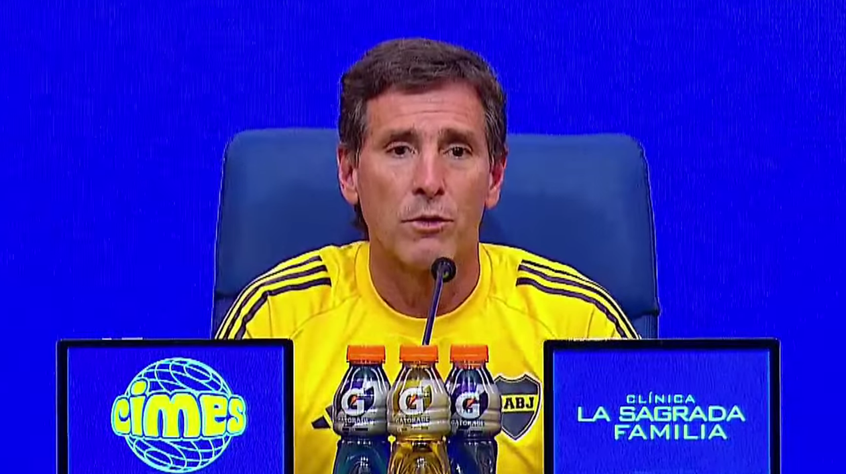 El entrenador de Boca ganó su primer Superclásico.