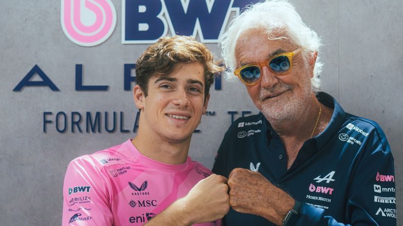 Briatore fue el promotor de Colapinto para asegurar su butaca en 2026.