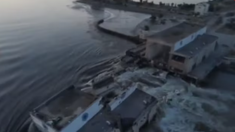 Moscú atribuyó a un sabotaje deliberado de Kiev la destrucción parcial de la represa hidroeléctrica. Moscú atribuyó a un sabotaje deliberado de Kiev la destrucción parcial de la represa hidroeléctrica.