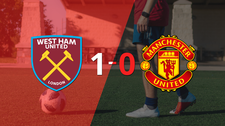 Manchester United no pudo en su visita a West Ham United y cayó 1-0