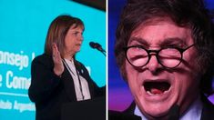 Patricia Bullrich y Javier Milei.