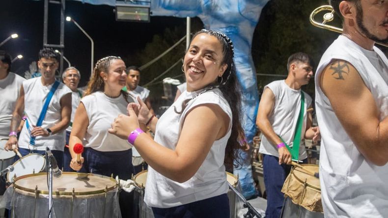 Piaggio participó del carnaval desde chica, primero como bailarina y ahora como jefa de la batucada.