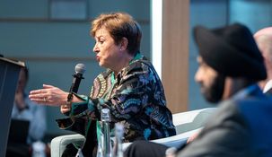 Georgieva habló ante la Red Parlamentaria del Banco Mundial y el FMI. Georgieva habló ante la Red Parlamentaria del Banco Mundial y el FMI.