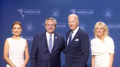 Alberto Fernández junto a Fabiola Yáñez, Joe y Jill Biden. Alberto Fernández junto a Fabiola Yáñez, Joe y Jill Biden.