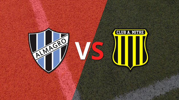 El segundo tiempo comienza sin goles entre Almagro y Mitre (SE)