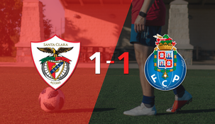 Porto empató 1-1 en su visita a Santa Clara
