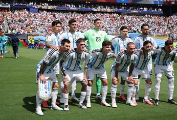 La Selección argentina antes del partido frente a España por la final del Mundial 2026.&nbsp;