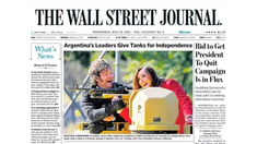 Javier Milei y Victoria Villarruel durante el desfile del 9 de Julio.