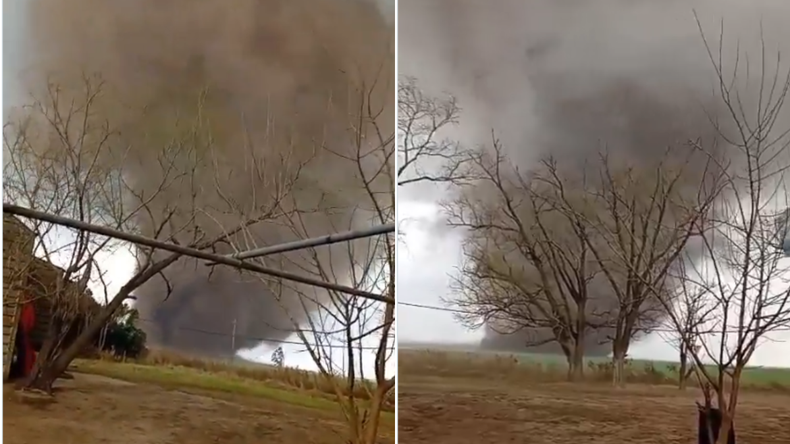 Un tornado sorprendió a los vecinos del sur de Santa Fe.&nbsp;