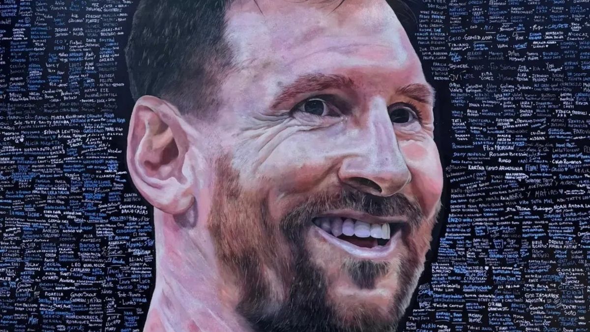 Increíble video: Lionel Messi agradeció a los jóvenes que pintaron su mural en Berazategui