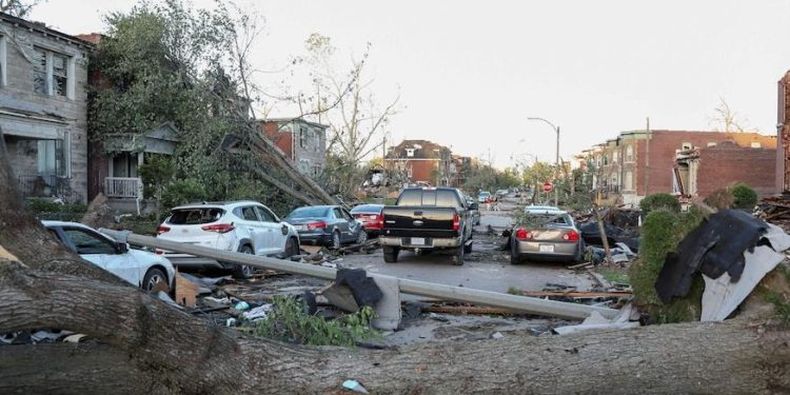 Las tormentas y tornados afectaron el centro de los Estados Unidos.&nbsp;