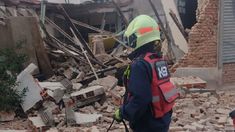 Derrumbe en Versalles. Foto de @EmergenciasBA.