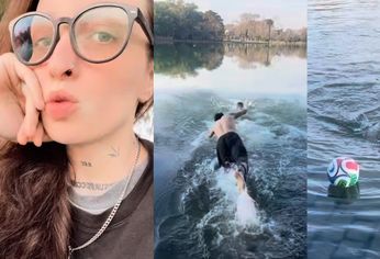 El feliz desenlace en los lagos de Palermo según el relato de Majo Staffolani.