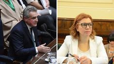 Agustín Rossi y Karina Banfi.