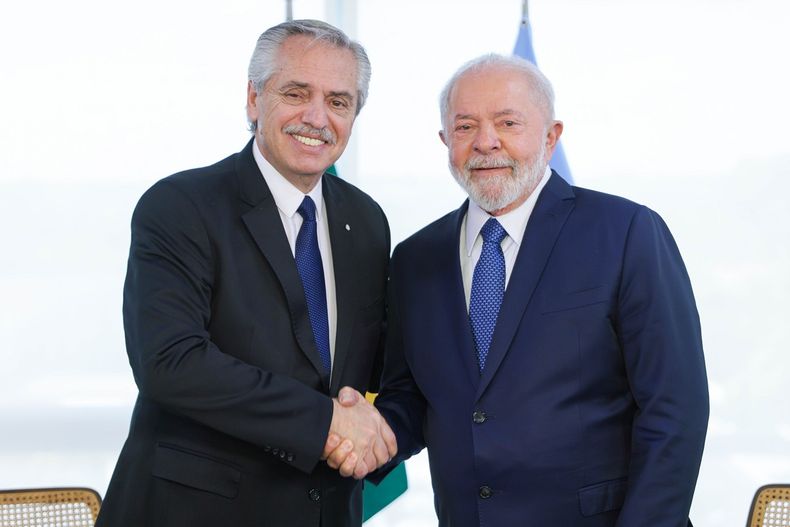Alberto Fernández y Lula da Silva.