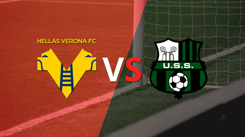 Hellas Verona logró una victoria de local por 2 a 1 frente a Sassuolo