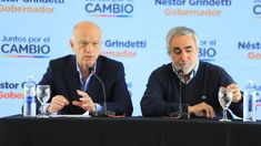 Néstor Grindetti junto a Miguel Fernández. 