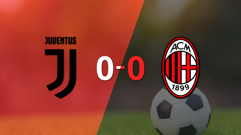 Cero a cero terminó el partido entre Juventus y Milan