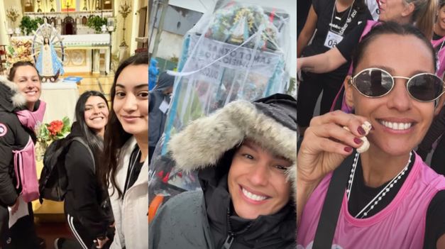La conductora mostró los tramos más complejos del camino, anegados por la acumulación de agua.
