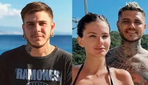 Guido Icardi, China Suárez y Mauro Icardi. Guido Icardi, China Suárez y Mauro Icardi.