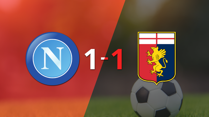 Reparto de puntos en el empate a uno entre Napoli y Genoa
